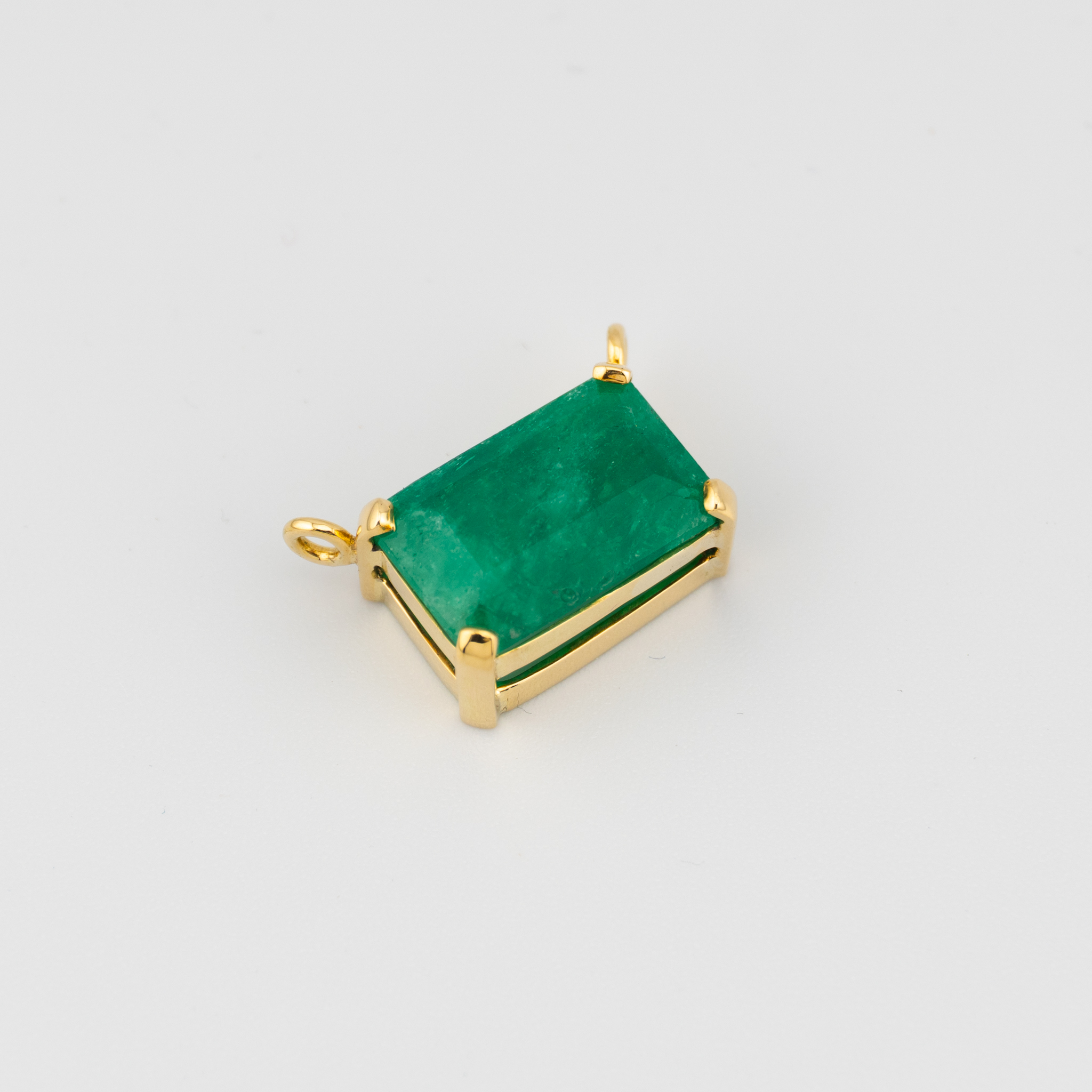 Dije con Esmeralda rectangular - Imagen 2