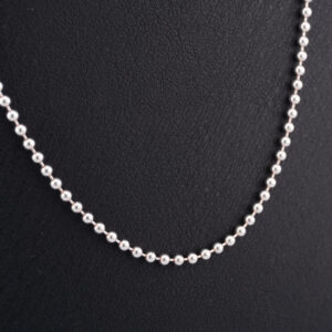 CADENA DE PLATA BOLITAS - 2.5MM - 70CM