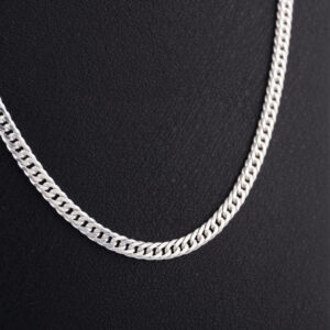 CADENA DE PLATA CUBANO PLANO - 3.9MM - 60CM