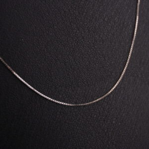 CADENA DE PLATA VENECIANA RODINADA