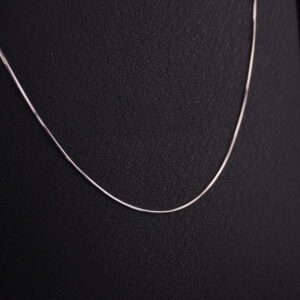 CADENA DE PLATA RODINADA 45CM