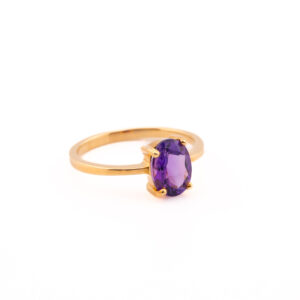 ANILLO CON AMATISTA