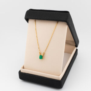 Gargantilla con Esmeralda Rectangular