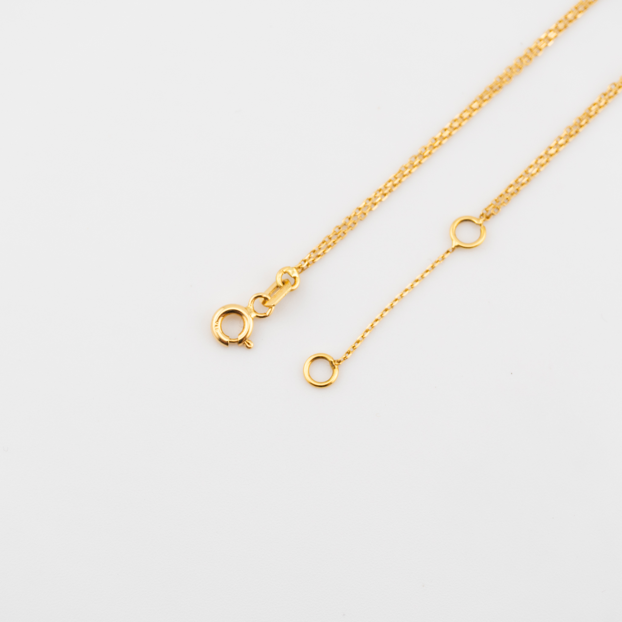 Pulsera de corazón y doble cadena - Imagen 4