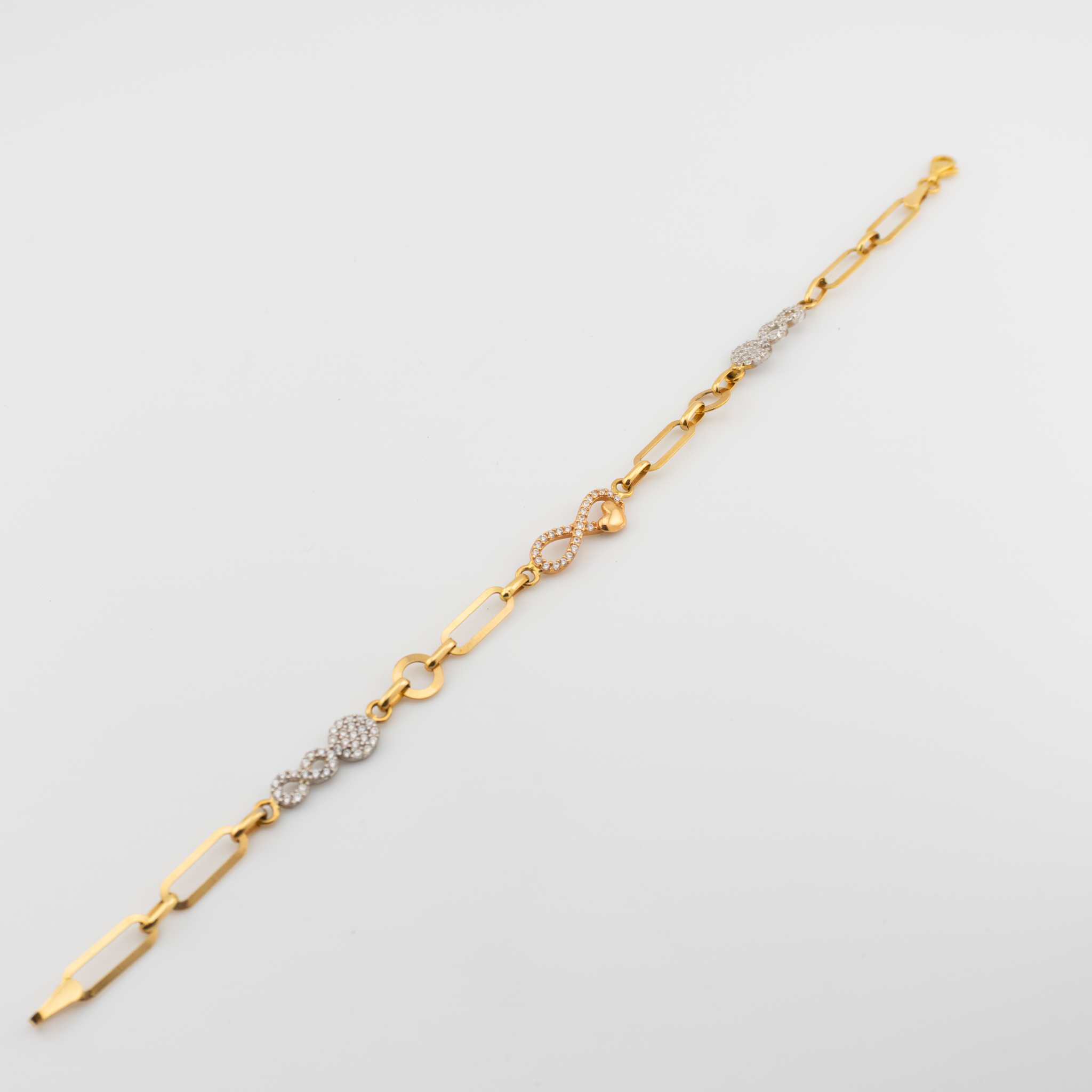 Pulsera con Infitnitos de 3 Oros - Imagen 7