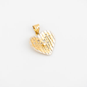 Dije de Corazon con cristal central