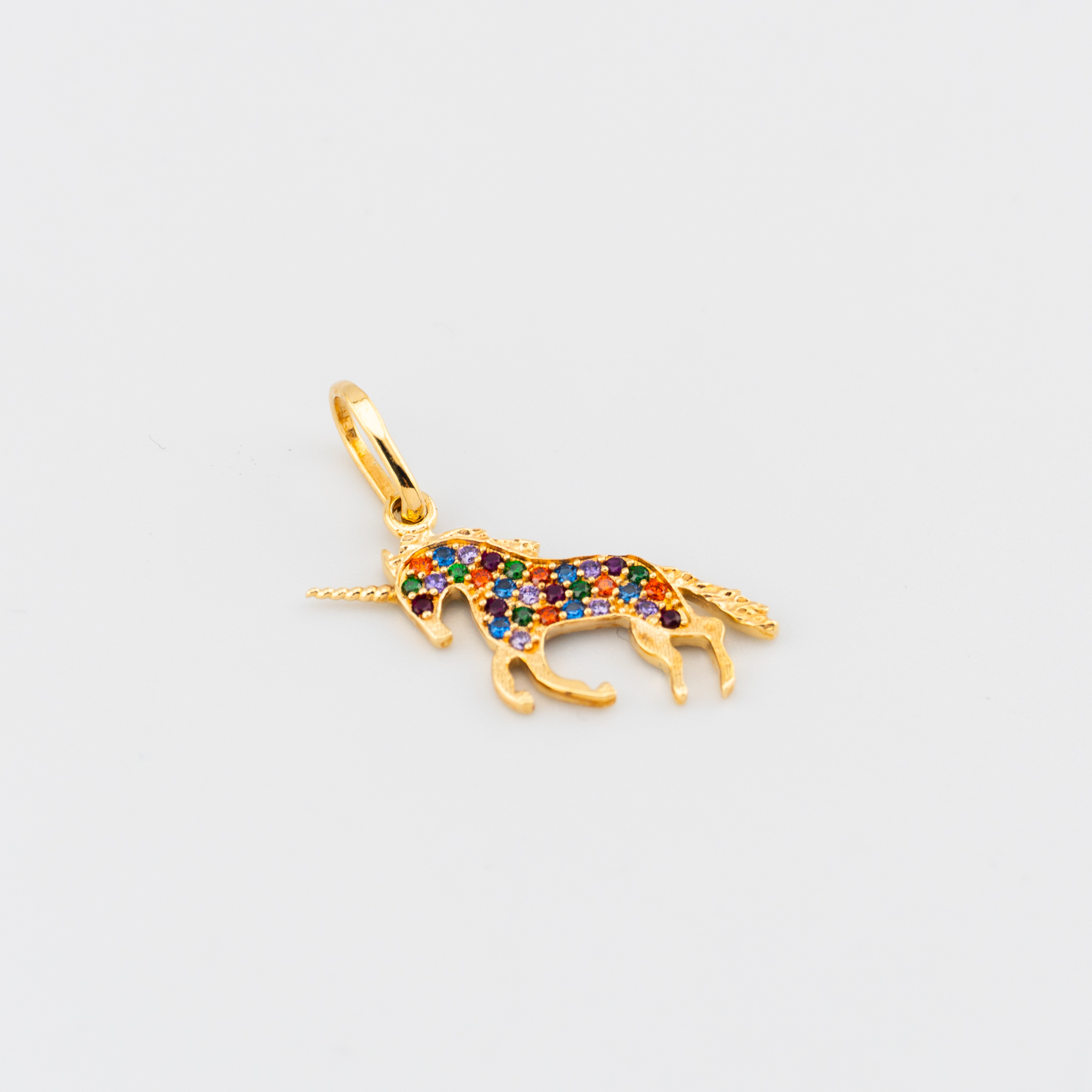 Dije de Unicornio con Cristales de Colores - Imagen 2