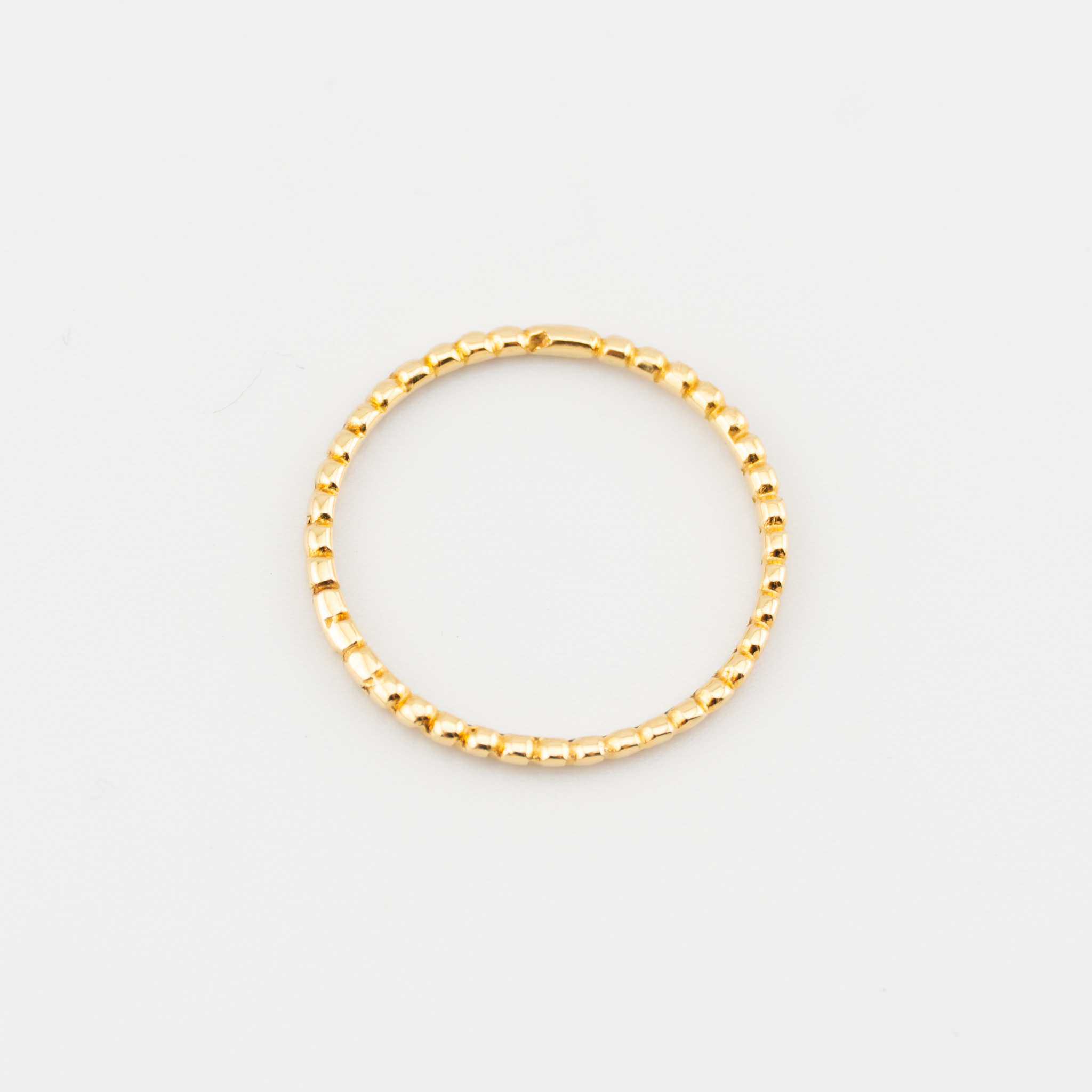 Anillo de bolitas delgado - Imagen 2