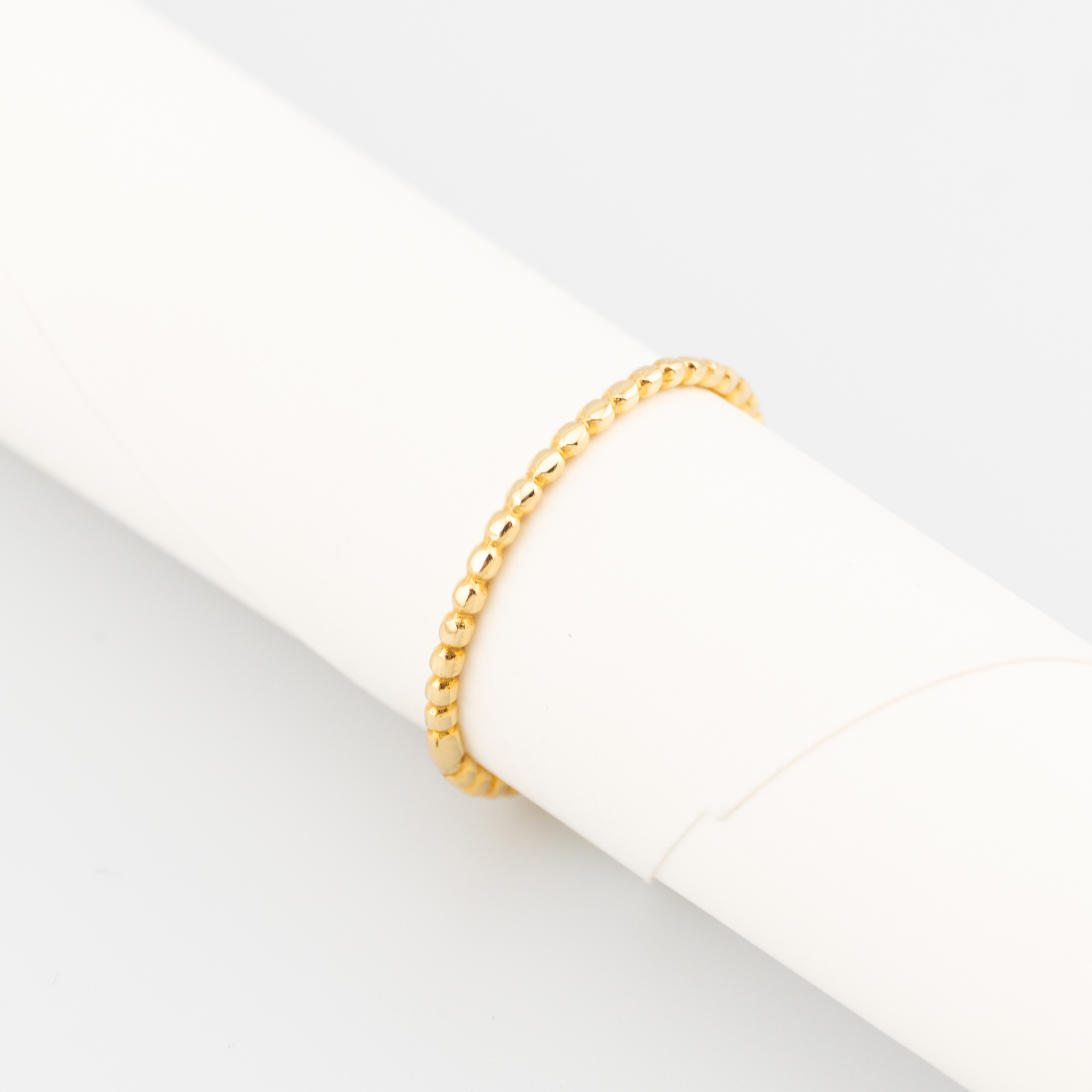 Anillo de bolitas delgado - Imagen 3