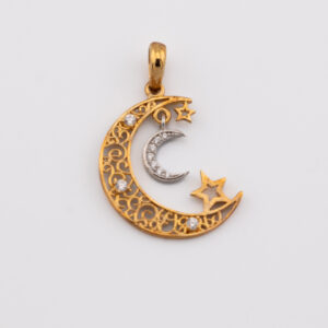 DIJE LUNA Y ESTRELLAS