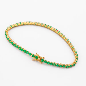 POE1994 - PULSERA TENIS EN ESMERALDA 2.8MM - CT 7.0 - G 9.33