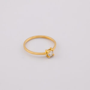 AOD18 - ANILLO DE ORO DE 18K CON DIAMANTE - G  1.187 - CT 0.18
