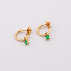 CANOE3 - CANDONGA DE MARIPOSA CON COLGANTE DE ESMERALDA - G 2.319 - REF 1550000