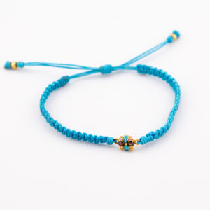 PULSERA DE FLOR EN TEJIDO MACRAME