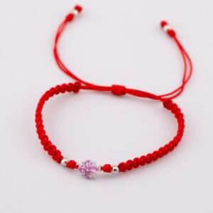 PULSERA DE FLOR EN TEJIDO MACRAME