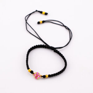 PULSERA DE FLOR EN TEJIDO MACRAME